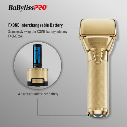 BaBylissPRO FXONE GOLDFX All Metal Double Foil Shaver