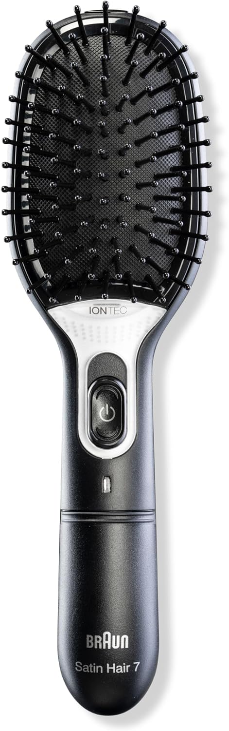 Braun Satin 7 Hair Styler Comb Brush, Black, BR710