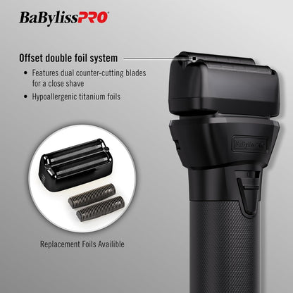 BaBylissPRO FXONE BLACKFX All Metal Double Foil Shaver