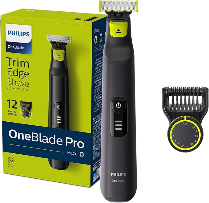 Philips OneBlade Pro QP6530/23 | Wet & Dry Use | Trim, Edge & Shave Any Length of Hair
