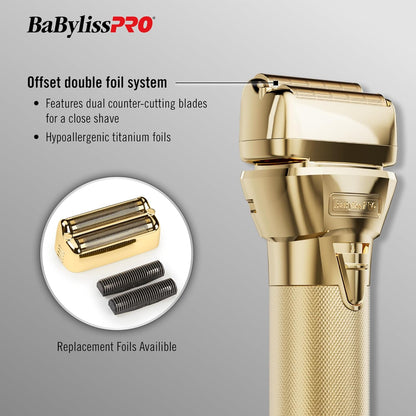 BaBylissPRO FXONE GOLDFX All Metal Double Foil Shaver