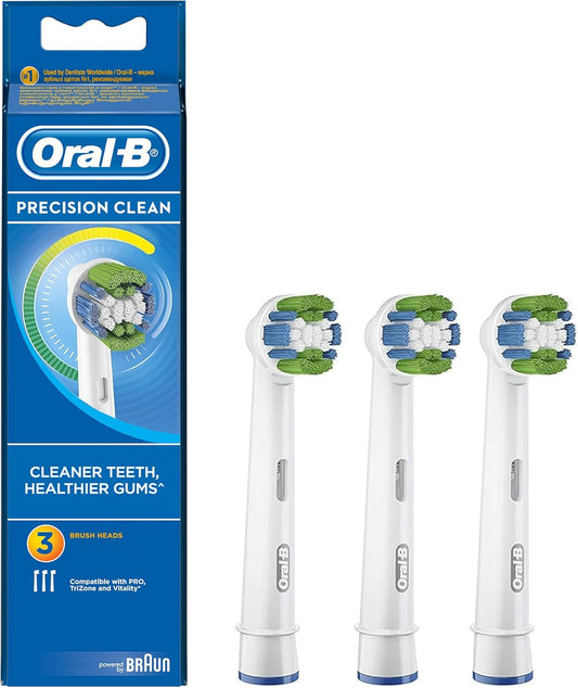 Oral B Precision Clean EB 20 Replacement Heads For Toothbrush (Replacement Brush Head) 3 pc