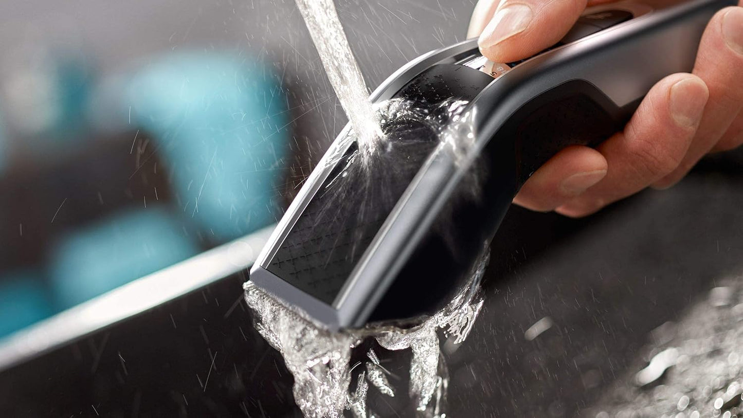 Philips HC5630/13, Series 5000 Washable Hair Clipper, Grey/Black