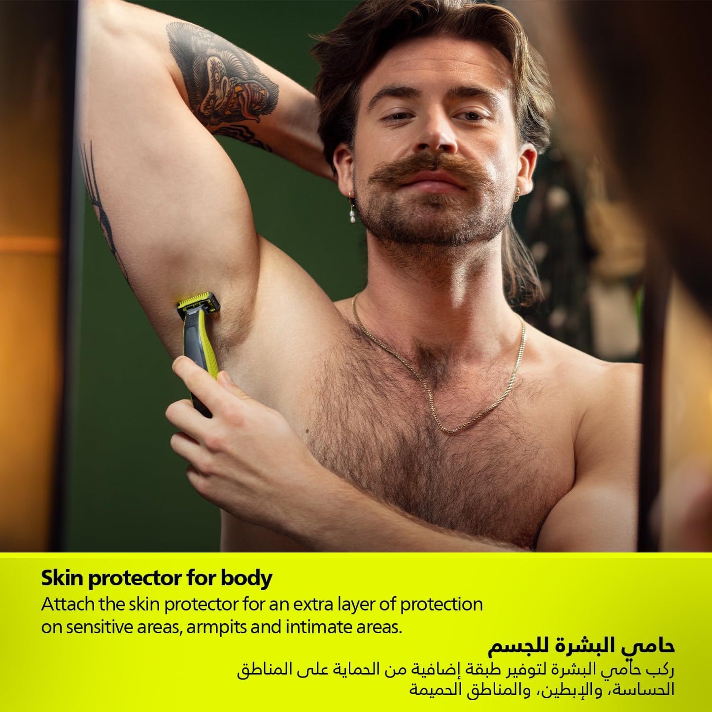 Philips OneBlade Replacement Blades QP630/51 | Trim, Edge & Shave Any Length of Hair | 3 Original Blades + 1 Body Kit | Fits All OneBlade Handles, Wet & Dry Use