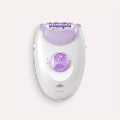 Braun Silk-épil 3 3-170, Epilator for Long-Lasting Hair Removal, 20 Tweezer system, Smartlight technology, Massage rollers