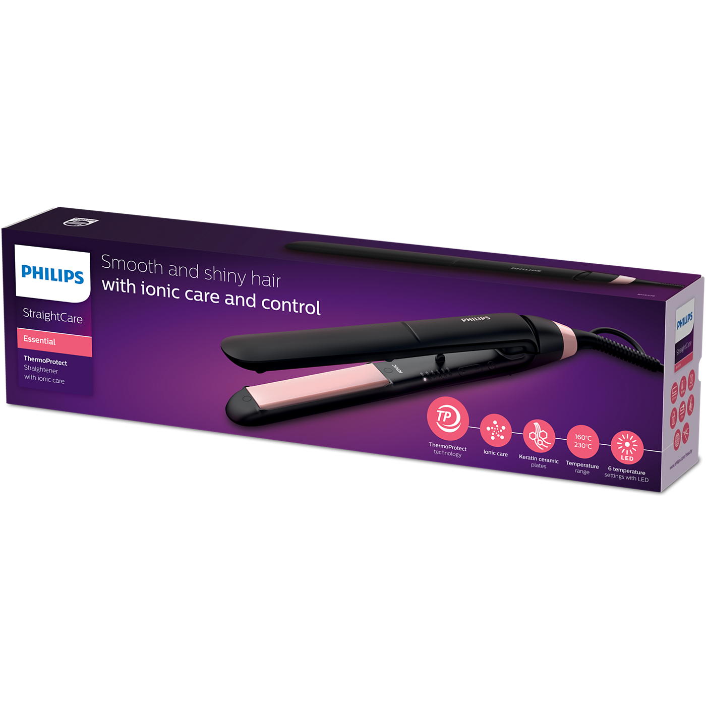 StraightCare Essential ThermoProtect straightener BHS378