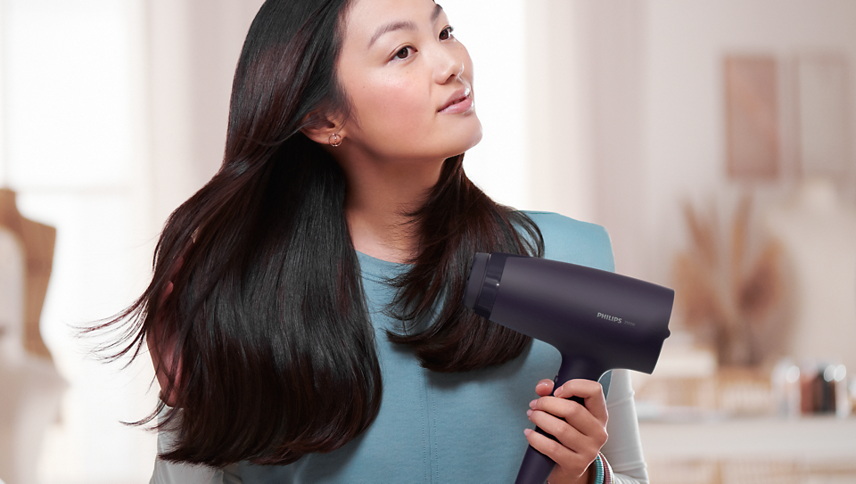 Philips Hair Dryer BHD340 – 2100W, ThermoProtect Technology, Cool Air Setting & 6 Speed/Heat Settings for Everyday Styling