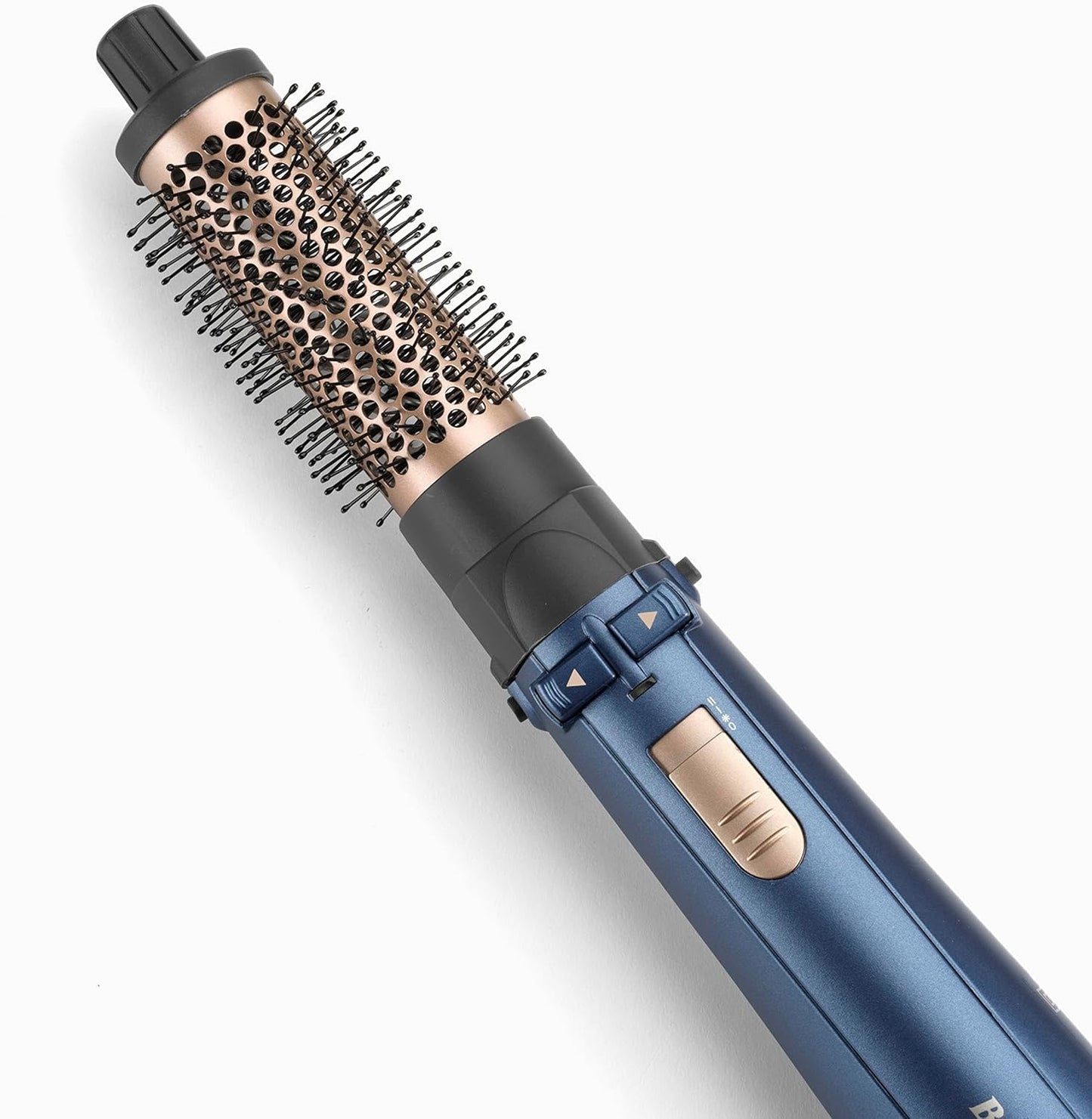 BaByliss Air Styler Pro 1000, 38mm Thermal Brush With 2, 2m Swivel Cord, Rotating 50mm Soft Bristle Brush With 2 Heats Plus A Cool Setting lightweight Design & Salon-quality Results, AS965SDE (Blue)