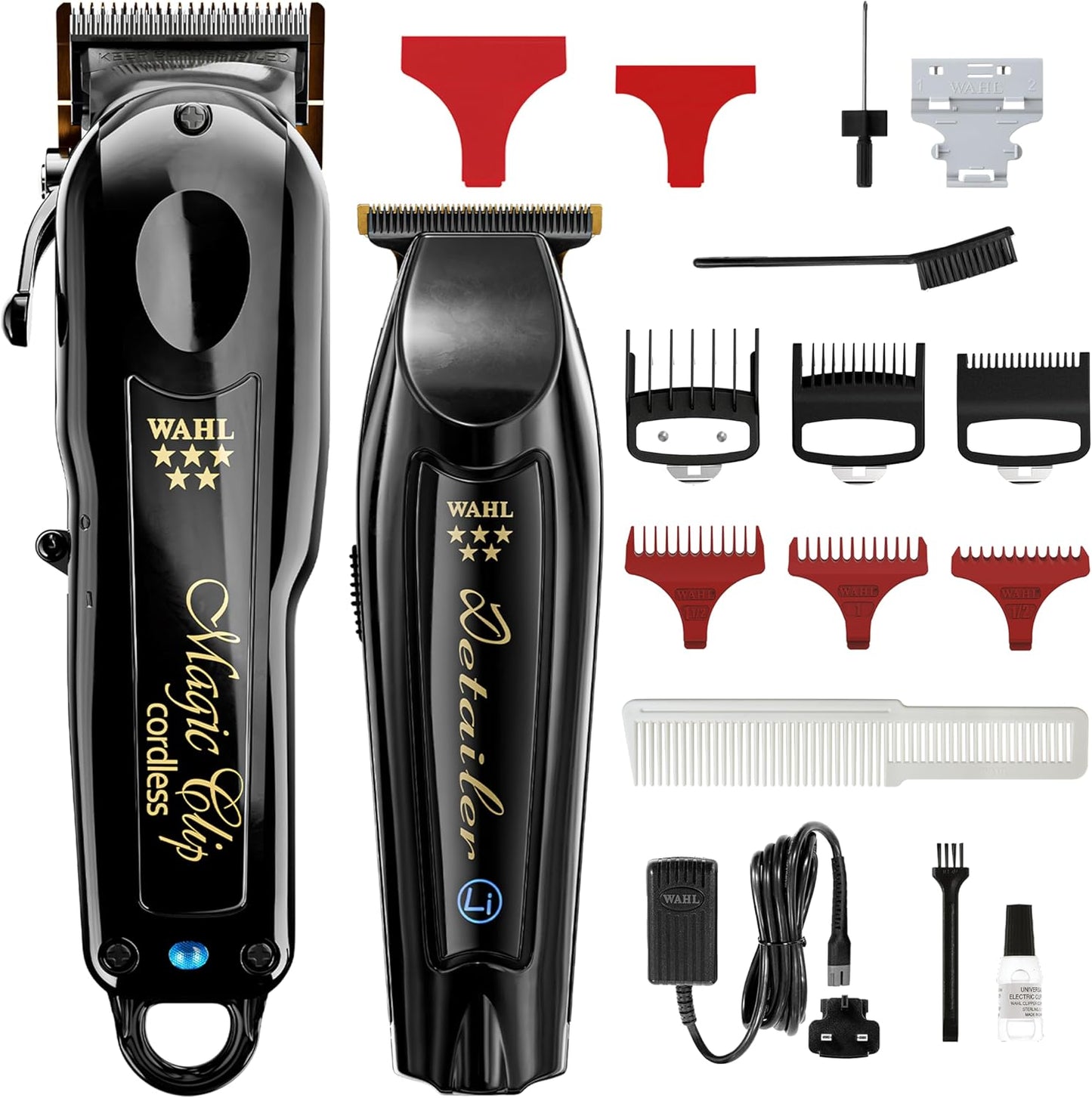 Wahl 5 Star Cordless Barber Combo™ - Titanium & DLC Coated Blades, Magic Clip & Detailer Li, 1 Count