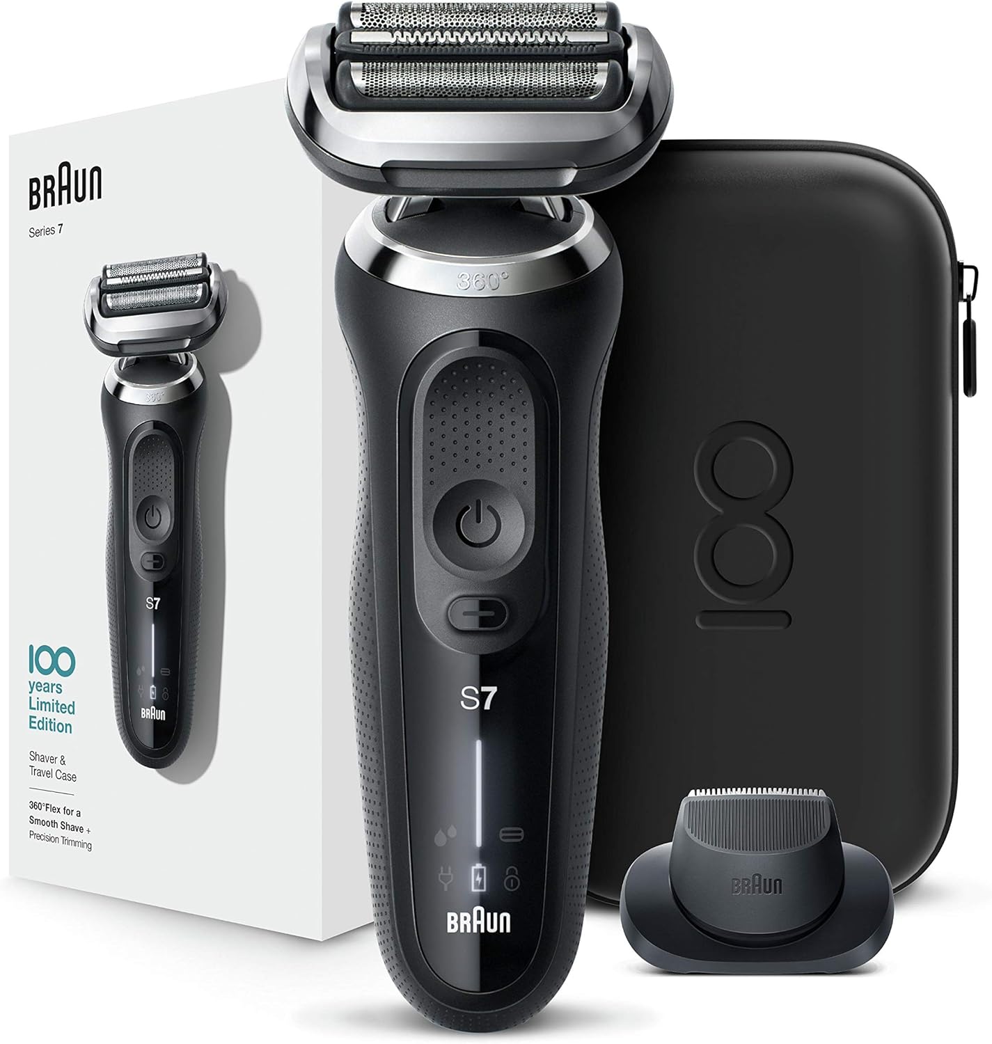 Braun Series 7 Shaver MBS7-70 Wet & Dry shaver, Design Edition, black