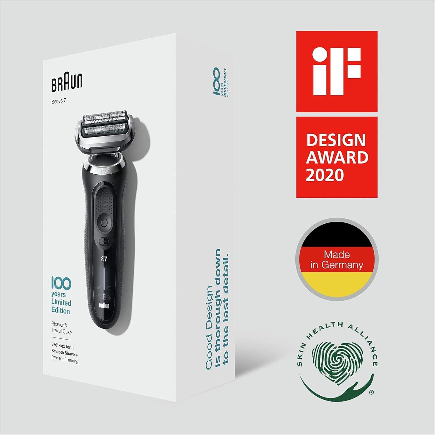 Braun Series 7 Shaver MBS7-70 Wet & Dry shaver, Design Edition, black