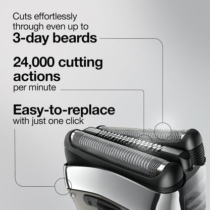 Braun Series 3 Pro Skin Electric Shaver Replacement Head 32S - Compatible with Electric Razors 3000s, 3010s, 3040s, 3050cc, 3070cc, 3080s, 3090cc