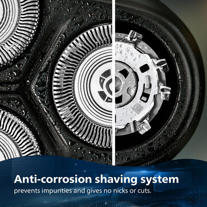 Philips Electric Shaver for Men, SkinProtect Technology, Wet and Dry Shave, 5D Floating Heads, 27 Self Sharpening Blades, Pop-up Trimmer, Cordless, Waterproof S3144/03 (New Model)