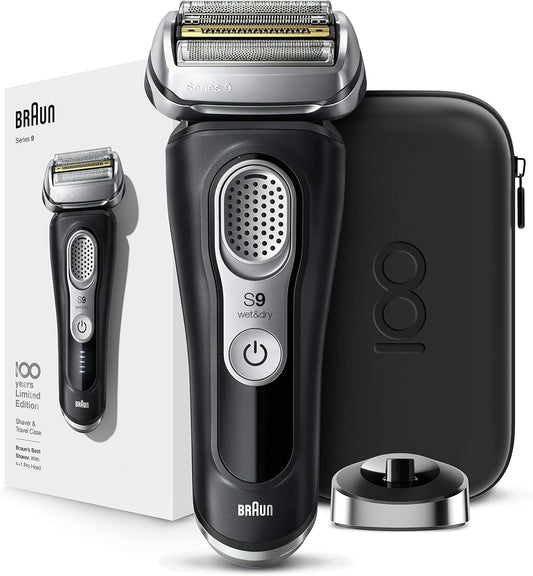 Braun Series 9 Shaver Mbs9 Wet & Dry Shaver, Design Edition, Black
