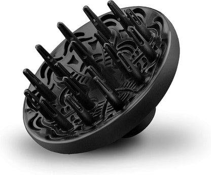 BaByliss DC Motor Hair Dryer, 2200W 3 Heat & 2 Speed Settings With Cool Shot Button, Ionic Technology For Frizz Free Hair, Comfortable Lightweight Black Design With Diffuser, D570SDE (Black)