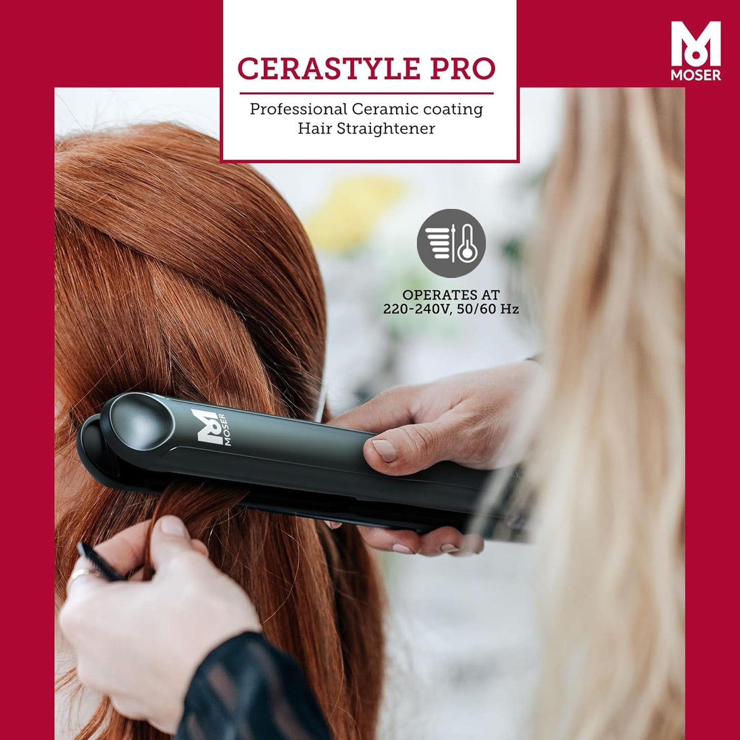 Moser Gltteisen CeraStyle PRO Ceramic Straightener Schwarz Fr schnelle und perfekte Ergebnisse