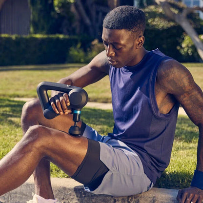 Theragun Elite Deep Tissue Massage Gun – Powerful Percussive Therapy with OLED Screen & 5 Attachments