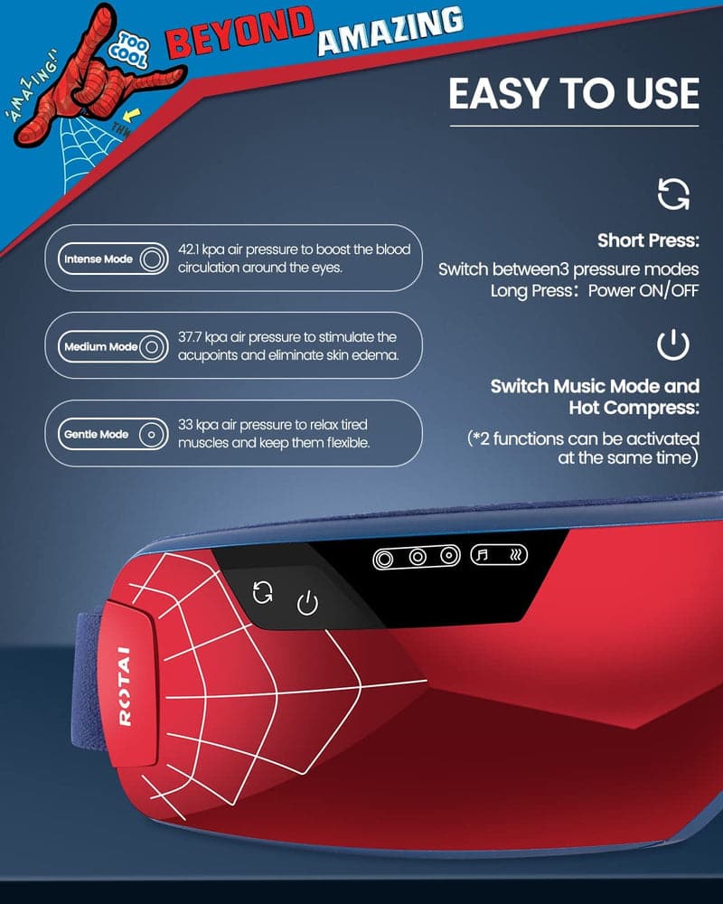 Rotai Spiderman Eye Massager