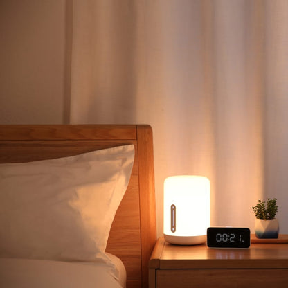 Xiaomi Mi Bedside Lamp 2 – Smart LED Touch-Control Night Light with 16 Million Colors, Dimmable, Wi-Fi App & Voice Control – Works with Alexa, Google Assistant & Apple HomeKit (White)