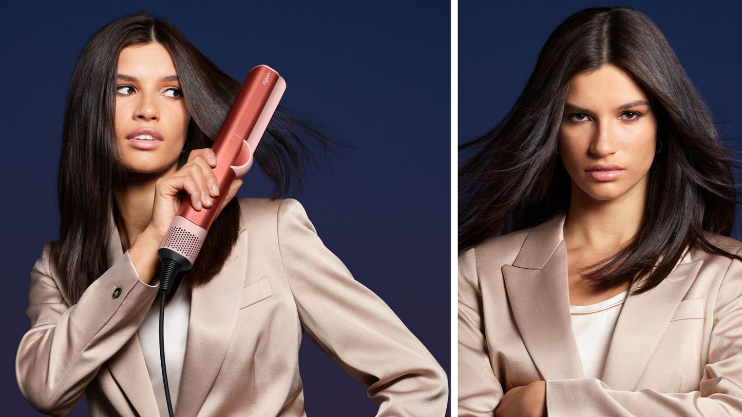 Dyson Airstrait Straightener HT01 Wet to Dry Hair Straightening 1600W (Strawberry Bronze & Blush Pink)