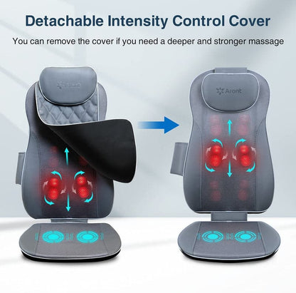 Rotai Massage Chair Pad – Full Back, Upper & Lower Back Shiatsu Massager with Point Massage Function