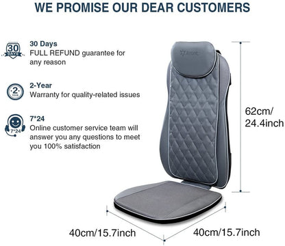 Rotai Massage Chair Pad – Full Back, Upper & Lower Back Shiatsu Massager with Point Massage Function