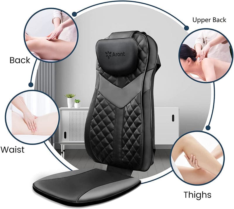 Rotai Massage Chair Pad – Full Back, Upper & Lower Back Shiatsu Massager with Point Massage Function