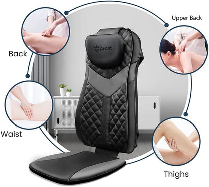 Rotai Massage Chair Pad – Full Back, Upper & Lower Back Shiatsu Massager with Point Massage Function