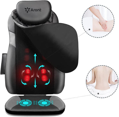 Rotai Massage Chair Pad – Full Back, Upper & Lower Back Shiatsu Massager with Point Massage Function