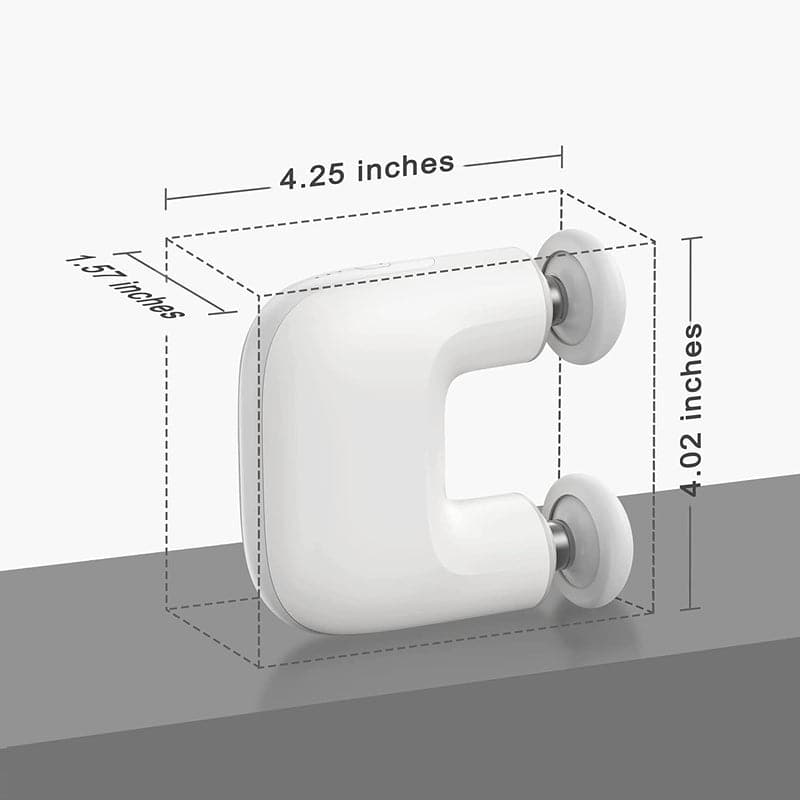Rotai SX301 Mini Double Head Massage Gun – Portable Deep Tissue Massager with 4 Heads, Quiet Brushless Motor & USB-C Rechargeable Battery