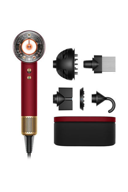 Dyson Supersonic Nural (Red Velvet/Gold) HD16 Hair Dryer | Quick, Intelligent Drying - Exclusive Colour