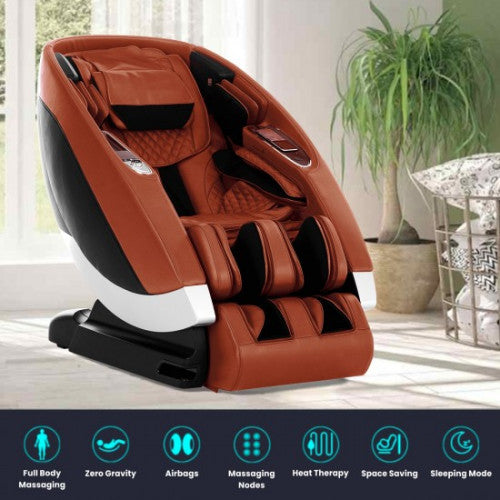4D L-Track Massage Chair with Zero Gravity, Bluetooth, Foot Rollers, Heat & USB – 3-Year Warranty & Free Installation