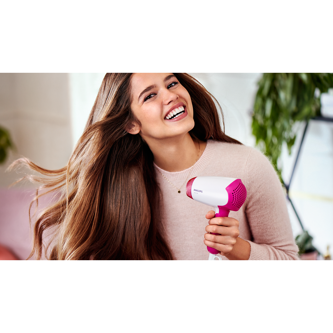 PHILIPS BHD003 Hairdryer DryCare Essential, 1400W, White