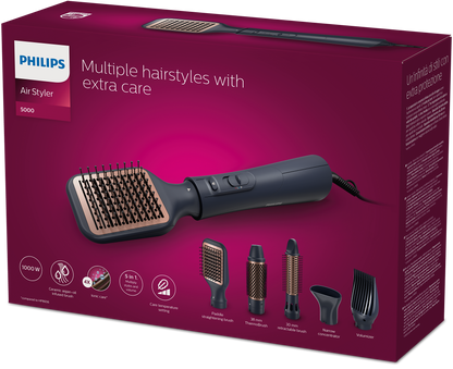 Philips Hair Styler BHA530 - Ultimate Styling with Multiple Attachments and Care Features