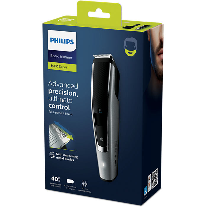 Philips Series 5000 Beard Trimmer BT5502/13 | Effortless and Precise Grooming