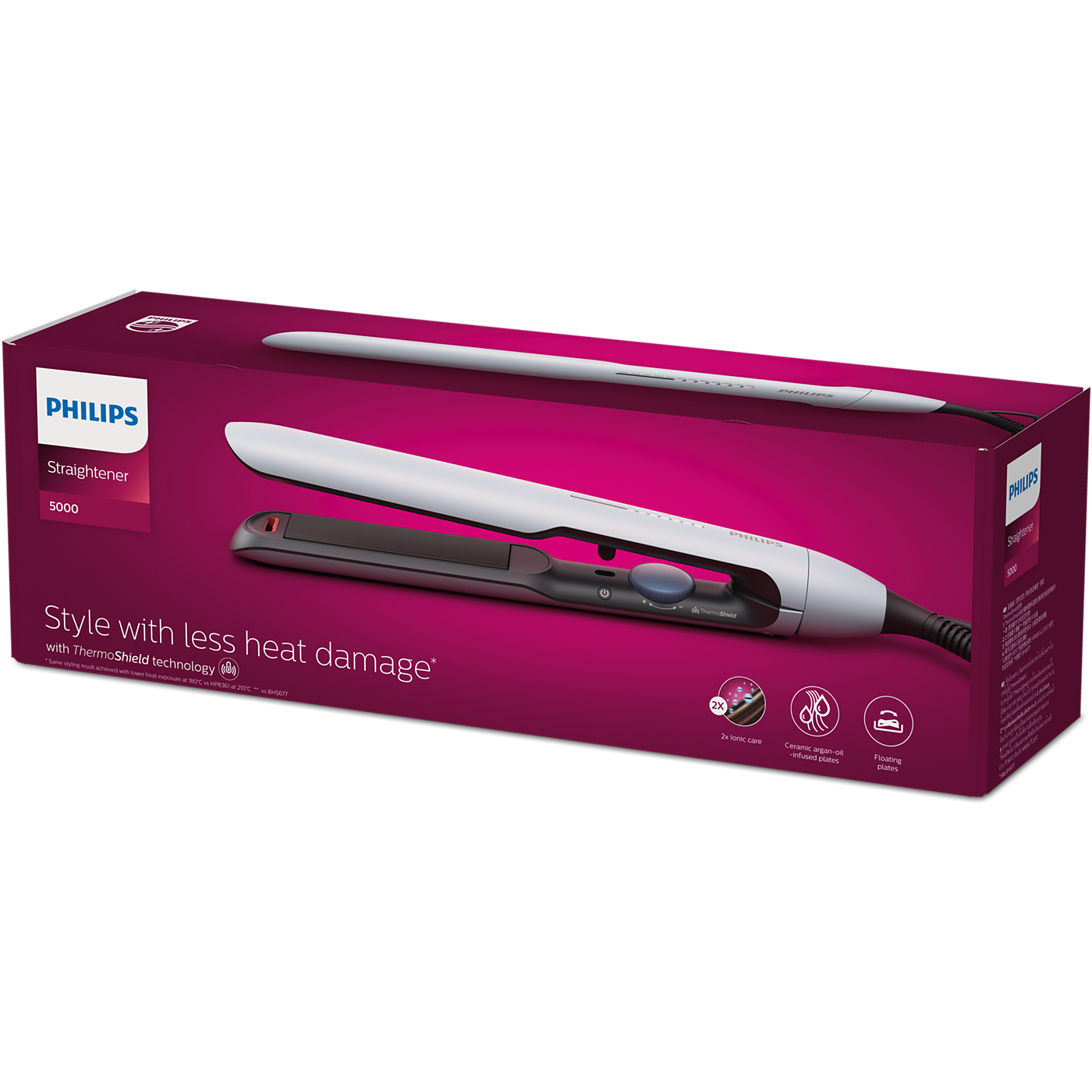 Philips Hair Straightener BHS520 - Fast, Smooth, and Frizz-Free Styling