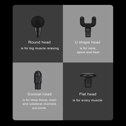 Rotai Iron Man Pocket Massage Gun – Portable Deep Tissue Massager with 4 Speed Settings, 4 Heads, 7-Hour Battery, Quiet Brushless Motor & Travel Pouch