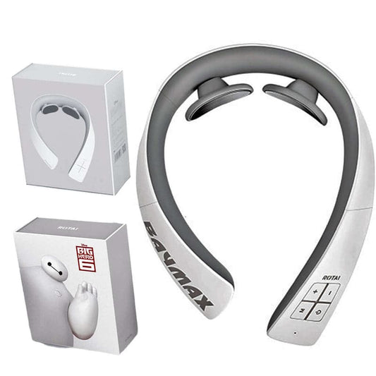 Rotai Baymax K10 Smart Neck Massager – 5 Modes, Heat Therapy, EMS/TENS Electrodes, Magnetic Pulse, Wireless Remote & 3D Fit Design