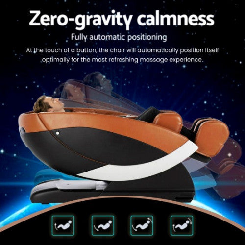 4D L-Track Massage Chair with Zero Gravity, Bluetooth, Foot Rollers, Heat & USB – 3-Year Warranty & Free Installation
