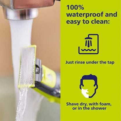 Philips OneBlade QP2824/10 Hybrid Trimmer & Shaver – Wet & Dry Use