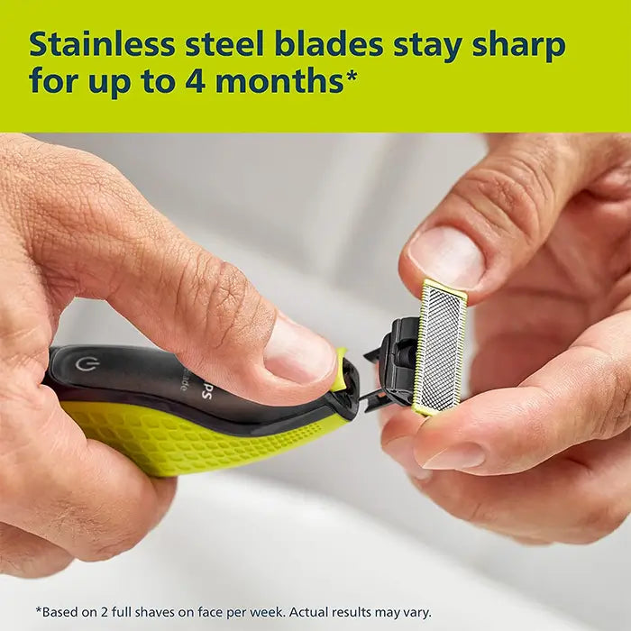 Philips OneBlade QP2824/10 Hybrid Trimmer & Shaver – Wet & Dry Use