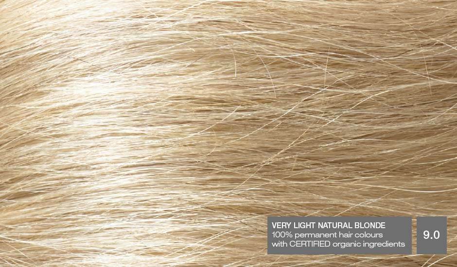 Very Light Natural Blonde 9.0 Hair Colour with Natural Ingredients base Naturigin 