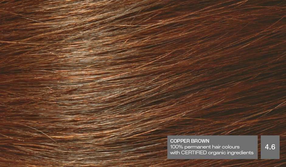 Copper Brown 4.6 Hair Colour with Natural Ingredients base Naturigin 