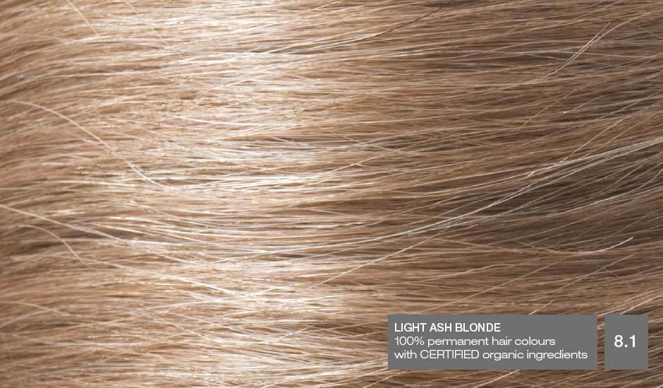 Light Ash Blonde 8.1 Hair Colour with Natural Ingredients base Naturigin 