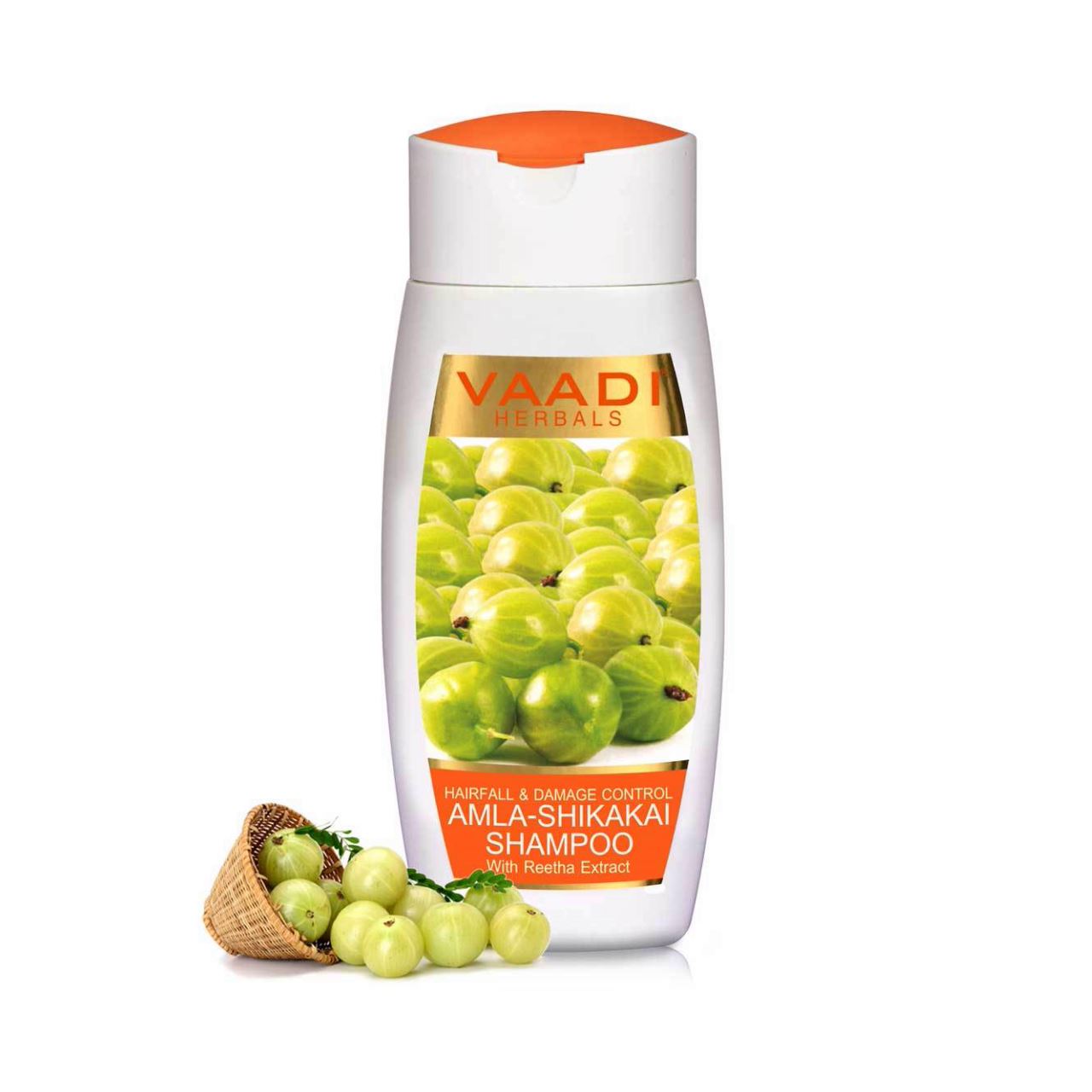 Hairfall & Damage Control Organic Shampoo (Indian Gooseberry Extract) (110 ml/4 fl oz) base Vaadi Organics UAE 