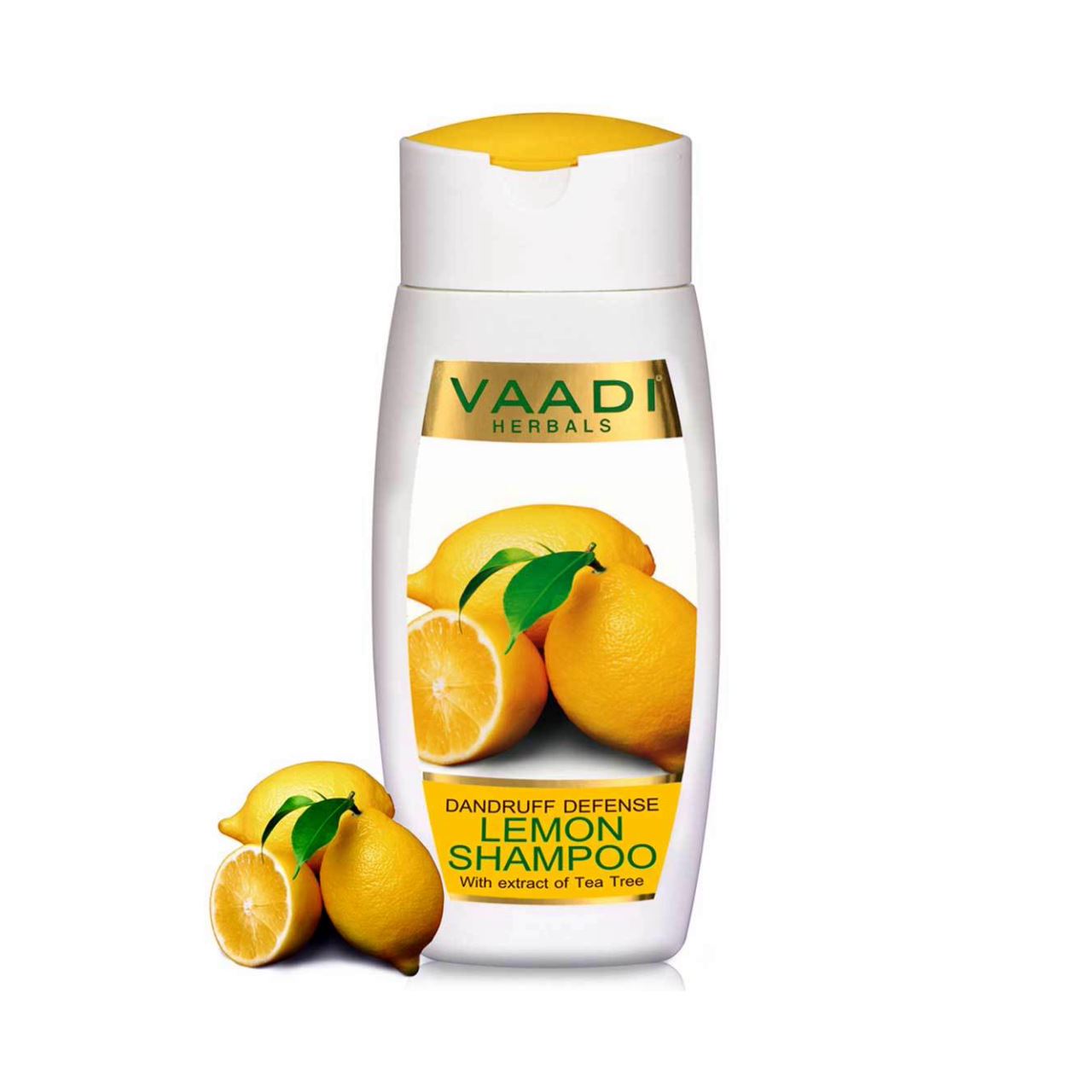 Dandruff Defense Organic Lemon Shampoo with Tea Tree Extract (110 m/ 4 fl oz) base Vaadi Organics UAE 