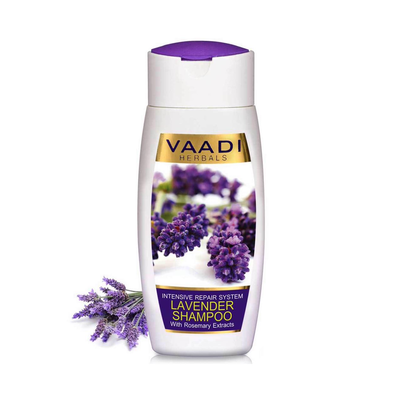 Intensive Repair Organic Lavender Shampoo with Rosemary Extract (110 ml/ 4 fl oz) base Vaadi Organics UAE 