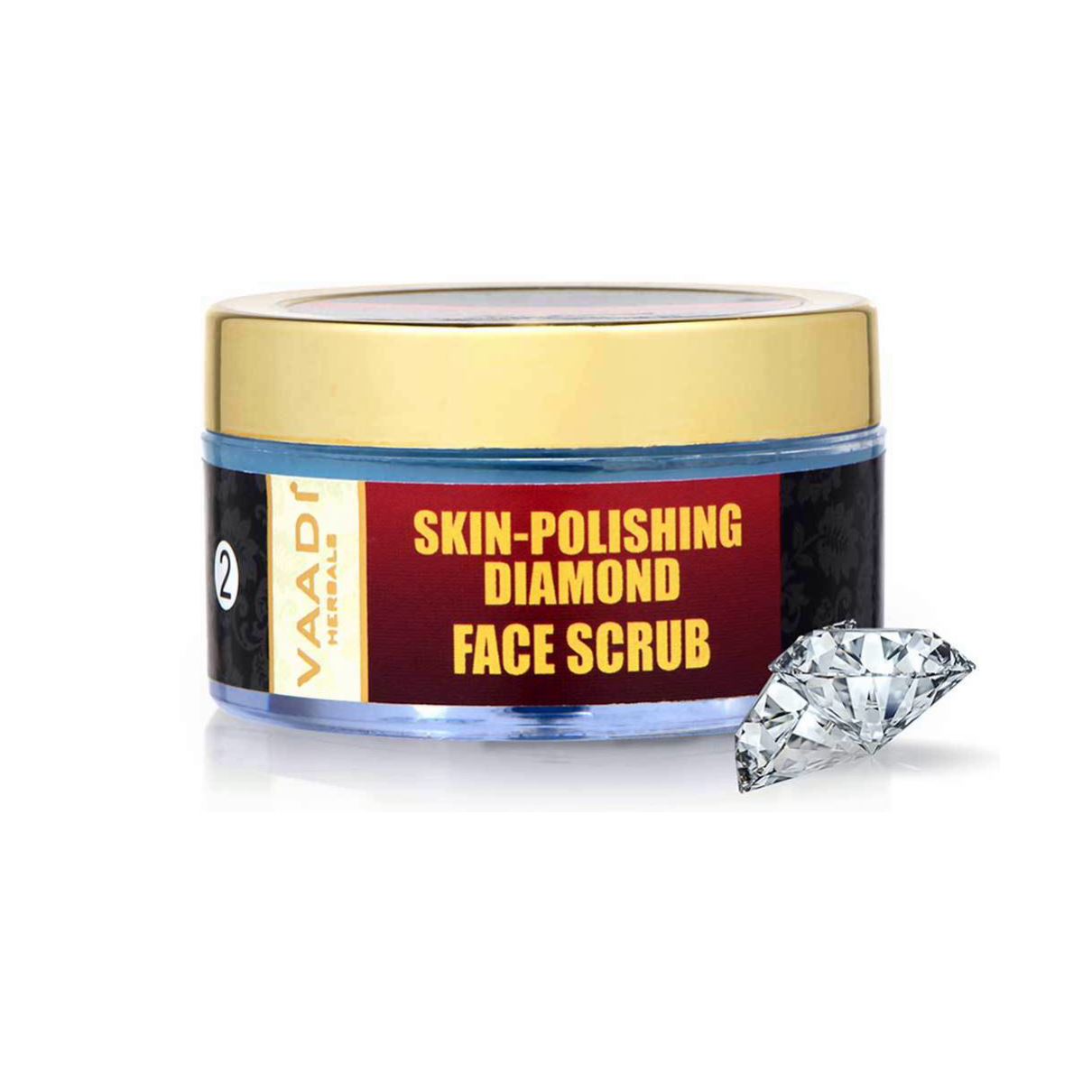 Skin Polishing Organic Diamond Scrub with Diamond Ash & Orange Oil ( 50 gms/2 oz) Vaadi Organics UAE 