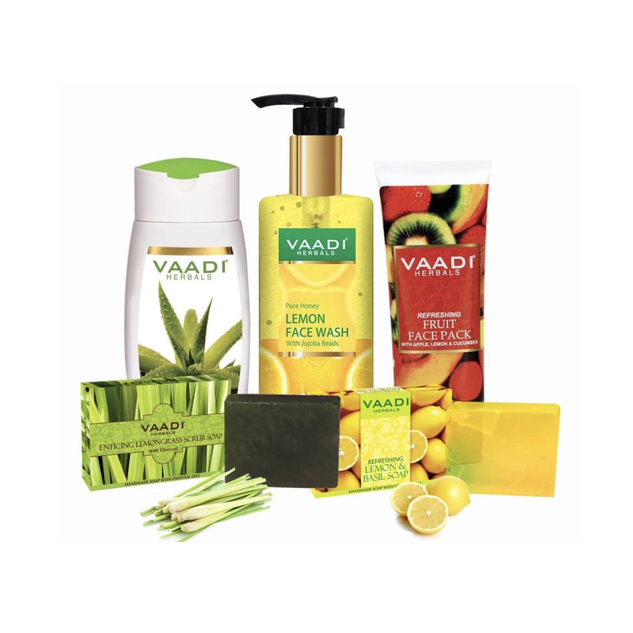 Organic Oily Skin Care Set - Get Oil-Free, Glowing Skin base Vaadi Organics UAE 