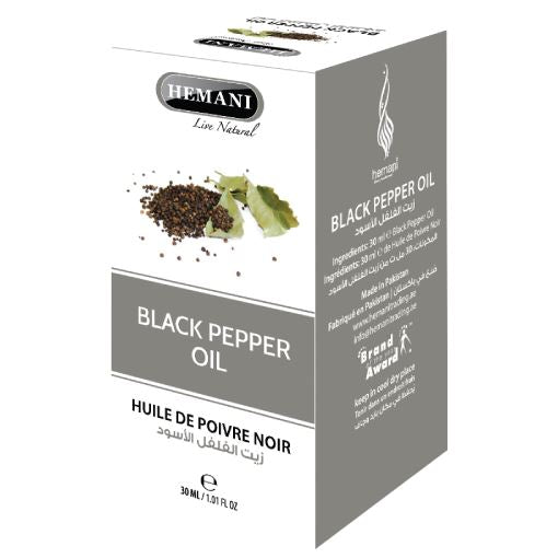 Hemani Herbal Black Pepper Oil - 30ml Herbal Oils Hemani 